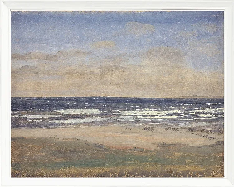 Peter Christian Thamsen Skovgaard – Der Strand von Rågeleje 1842 | Indrammet giclée-kunsttryk