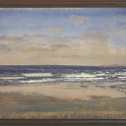 Peter Christian Thamsen Skovgaard – Der Strand von Rågeleje 1842 | Indrammet giclée-kunsttryk