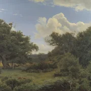 Peter Christian Thamsen Skovgaard – Eichen in Nordskoven bei Jægerspris, Seeland 1842 | Indrammet giclée-kunsttryk