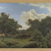 Peter Christian Thamsen Skovgaard – Eichen in Nordskoven bei Jægerspris, Seeland 1842 | Indrammet giclée-kunsttryk