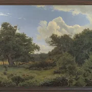 Peter Christian Thamsen Skovgaard – Eichen in Nordskoven bei Jægerspris, Seeland 1842 | Indrammet giclée-kunsttryk