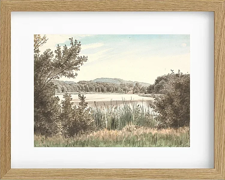 Peter Christian Thamsen Skovgaard – Hundesee auf Møen 1845 | Indrammet giclée-kunsttryk