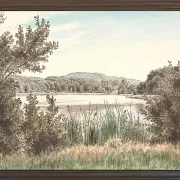 Peter Christian Thamsen Skovgaard – Hundesee auf Møen 1845 | Indrammet giclée-kunsttryk