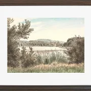 Peter Christian Thamsen Skovgaard – Hundesee auf Møen 1845 | Indrammet giclée-kunsttryk