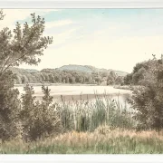 Peter Christian Thamsen Skovgaard – Hundesee auf Møen 1845 | Indrammet giclée-kunsttryk
