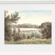 Peter Christian Thamsen Skovgaard – Hundesee auf Møen 1845 | Indrammet giclée-kunsttryk