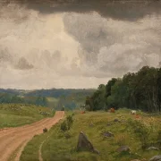Peter Christian Thamsen Skovgaard – Landschaft bei Kongens Møller, Seeland 1844 | Indrammet giclée-kunsttryk