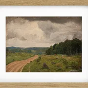 Peter Christian Thamsen Skovgaard – Landschaft bei Kongens Møller, Seeland 1844 | Indrammet giclée-kunsttryk