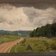 Peter Christian Thamsen Skovgaard – Landschaft bei Kongens Møller, Seeland 1844 | Indrammet giclée-kunsttryk