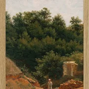 Peter Christian Thamsen Skovgaard – Landschaftsstudie 1840 | Giclée Kunstdruck gerahmt