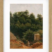 Peter Christian Thamsen Skovgaard – Landschaftsstudie 1840 | Giclée Kunstdruck gerahmt