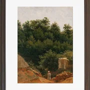 Peter Christian Thamsen Skovgaard – Landschaftsstudie 1840 | Giclée Kunstdruck gerahmt