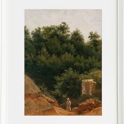 Peter Christian Thamsen Skovgaard – Landschaftsstudie 1840 | Giclée Kunstdruck gerahmt