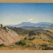 Peter Christian Thamsen Skovgaard – Rocky Hills in der Nähe von Civitella 1868 | Indrammet giclée-kunsttryk