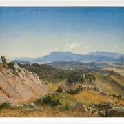 Peter Christian Thamsen Skovgaard – Rocky Hills in der Nähe von Civitella 1868 | Indrammet giclée-kunsttryk
