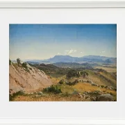 Peter Christian Thamsen Skovgaard – Rocky Hills in der Nähe von Civitella 1868 | Indrammet giclée-kunsttryk