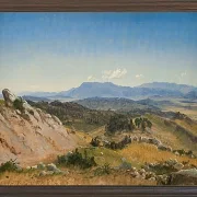 Peter Christian Thamsen Skovgaard – Rocky Hills in der Nähe von Civitella 1868 | Indrammet giclée-kunsttryk