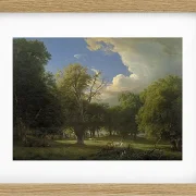 Peter Christian Thamsen Skovgaard – Sommernachmittag mit vorübergehendem Regen 1873 | Indrammet giclée-kunsttryk