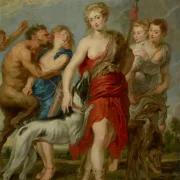 Peter Paul Rubens | Diana und ihre Nymphen auf der Jagd – 1628 | Giclée Kunstdruck gerahmt