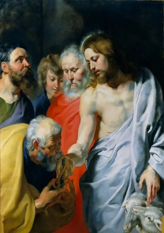 Peter Paul Rubens | Kristi befaling til Peter - 1616 | Indrammet kunsttryk | Barok | formida