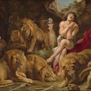 Peter Paul Rubens | Daniel in der Löwengrube – 1616 | Giclée Kunstdruck gerahmt