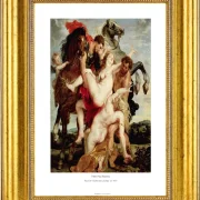 Peter Paul Rubens | Voldtægt af Leukippos' døtre - 1617 | Gallery Edition | Indrammet kunsttryk | Barok