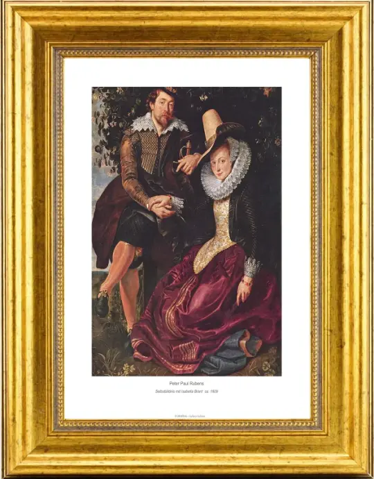 Peter Paul Rubens | Selbstbildnis mit Isabella Brant - 1609 | Gallery Edition | Gerahmter Kunstdruck | Barock
