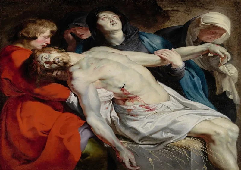 Peter Paul Rubens | Die Grablegung – 1612 | Giclée Kunstdruck gerahmt