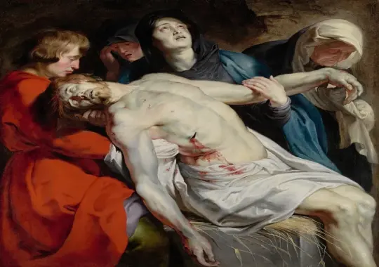 Peter Paul Rubens | Die Grablegung – 1612 | Giclée Kunstdruck gerahmt