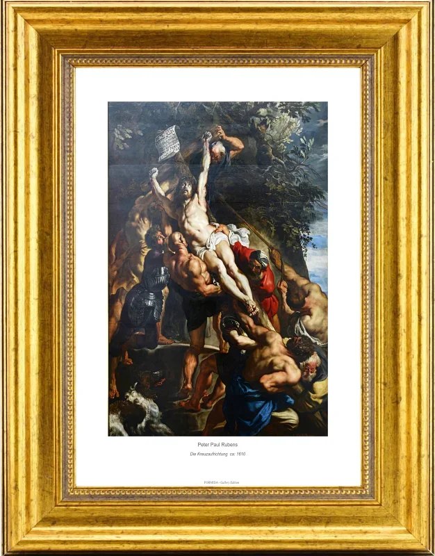 Peter Paul Rubens | Die Kreuzaufrichtung - 1610 | Gallery Edition | Gerahmter Kunstdruck | Barock