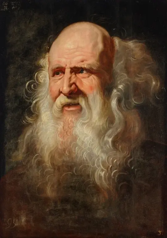 Peter Paul Rubens | Kopfstudie eines Mannes - 1616 | Giclée Kunstdruck gerahmt