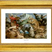 Peter Paul Rubens | Tigerjagt - 1616 | Gallery Edition | Indrammet kunsttryk | Barok
