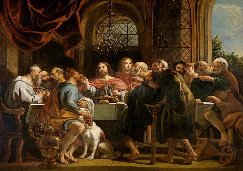Peter Paul Rubens | Den sidste nadver - 1655 | Indrammet kunsttryk | Barok | formida