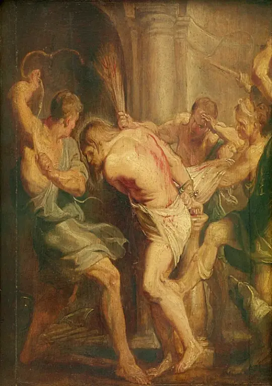 Peter Paul Rubens | Kristi piskning - 1617 | Indrammet kunsttryk | Barok | formida