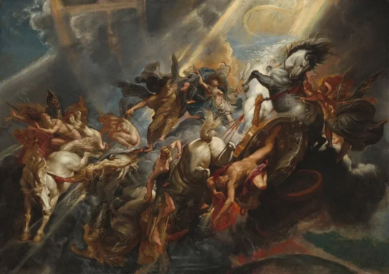 Peter Paul Rubens | Der Fall des Phaeton – 1605 | Giclée Kunstdruck gerahmt