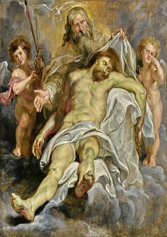 Peter Paul Rubens | Den Hellige Treenighed - 1578 | Indrammet kunsttryk | Barok | formida