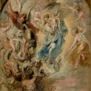 Peter Paul Rubens | Die Jungfrau als Frau der Apokalypse - 1624 | Giclée Kunstdruck gerahmt