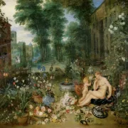 Peter Paul Rubens | Allegori om lugtesansen - 1617 | Indrammet kunsttryk | Barok | formida