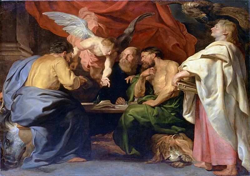 Peter Paul Rubens | De fire evangelister - 1614 | Indrammet kunsttryk | Barok | formida