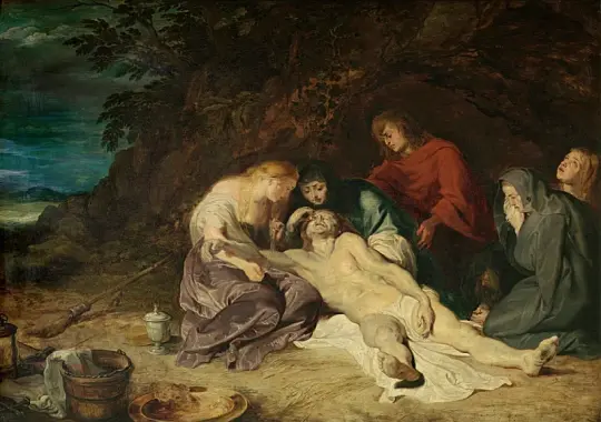 Peter Paul Rubens | Klagesangen over den døde Kristus - 1614 | Indrammet kunsttryk | Barok | formida