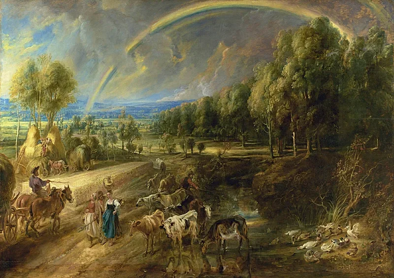 Peter Paul Rubens | Regnbuelandskabet - 1636 | Indrammet kunsttryk | Barok | formida