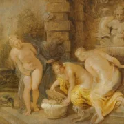 Peter Paul Rubens | Die Entdeckung des Babys Erichthonius – 1915 | Giclée Kunstdruck gerahmt