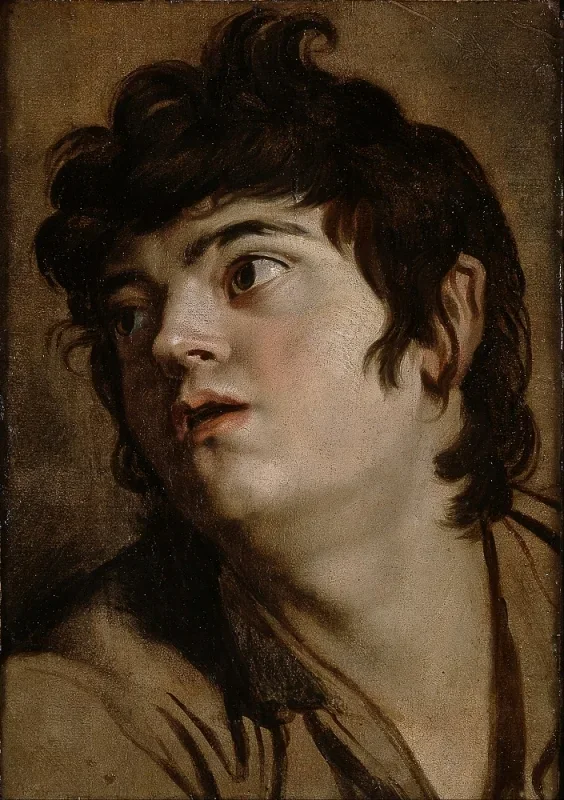 Peter Paul Rubens | Hoved af en ung mand – 1602 | Indrammet kunsttryk | Barok | formida