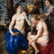 Peter Paul Rubens | Ceres med to nymfer - 1624 | Indrammet kunsttryk | Barok | formida