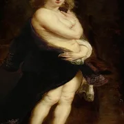 Peter Paul Rubens | Helena Fourment i en pelskappe - 1636 | Indrammet kunsttryk | Barok | formida