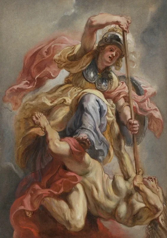 Peter Paul Rubens | Minerva overvinder uvidenhed - 1633 | Indrammet kunsttryk | Barok | formida