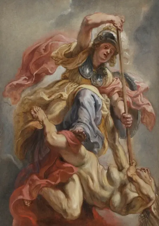 Peter Paul Rubens | Minerva overvinder uvidenhed - 1633 | Indrammet kunsttryk | Barok | formida