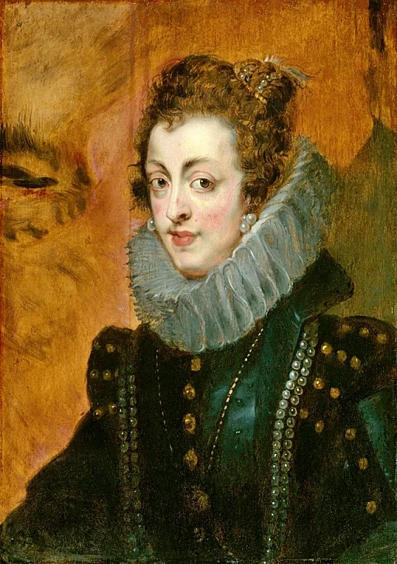 Peter Paul Rubens | Portræt af Isabella af Bourbon - 1630 | Indrammet kunsttryk | Barok | formida