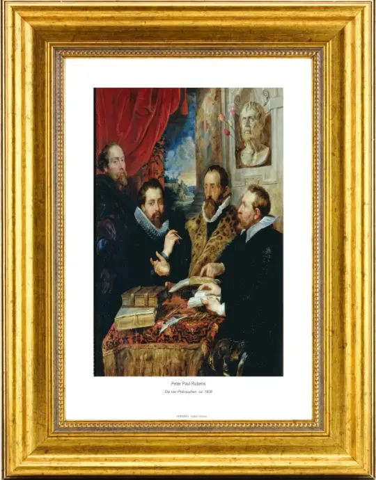Peter Paul Rubens | De fire filosoffer - 1608 | Gallery Edition | Indrammet kunsttryk | Barok