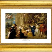 Peter Paul Rubens | Kærlighedens Have - 1635 | Gallery Edition | Indrammet kunsttryk | Barok